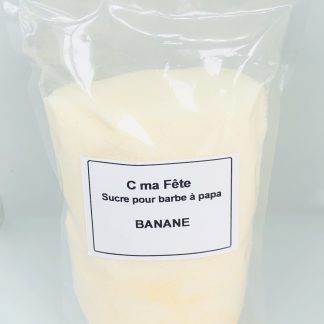 Sucre barbe à papa Banane, 500 g