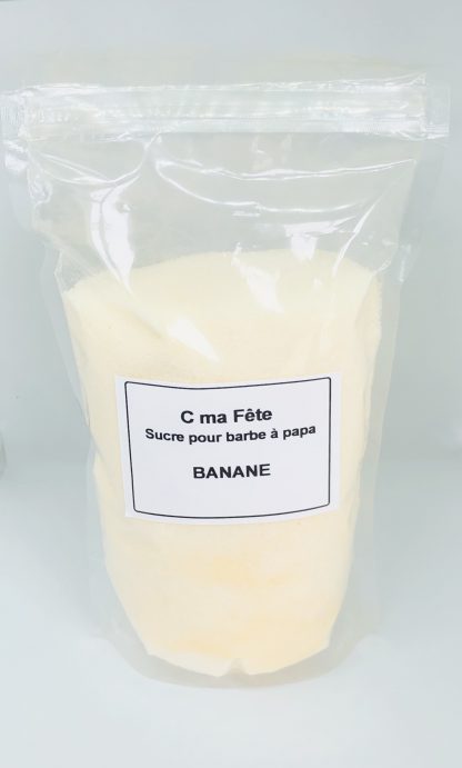 Sucre barbe à papa Banane, 500 g