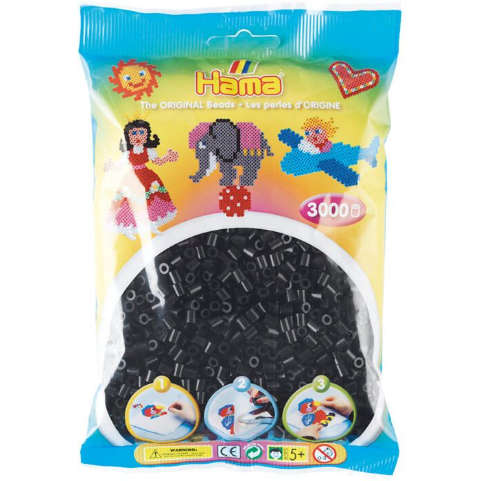 018.1 Sachet 3000 perles noir