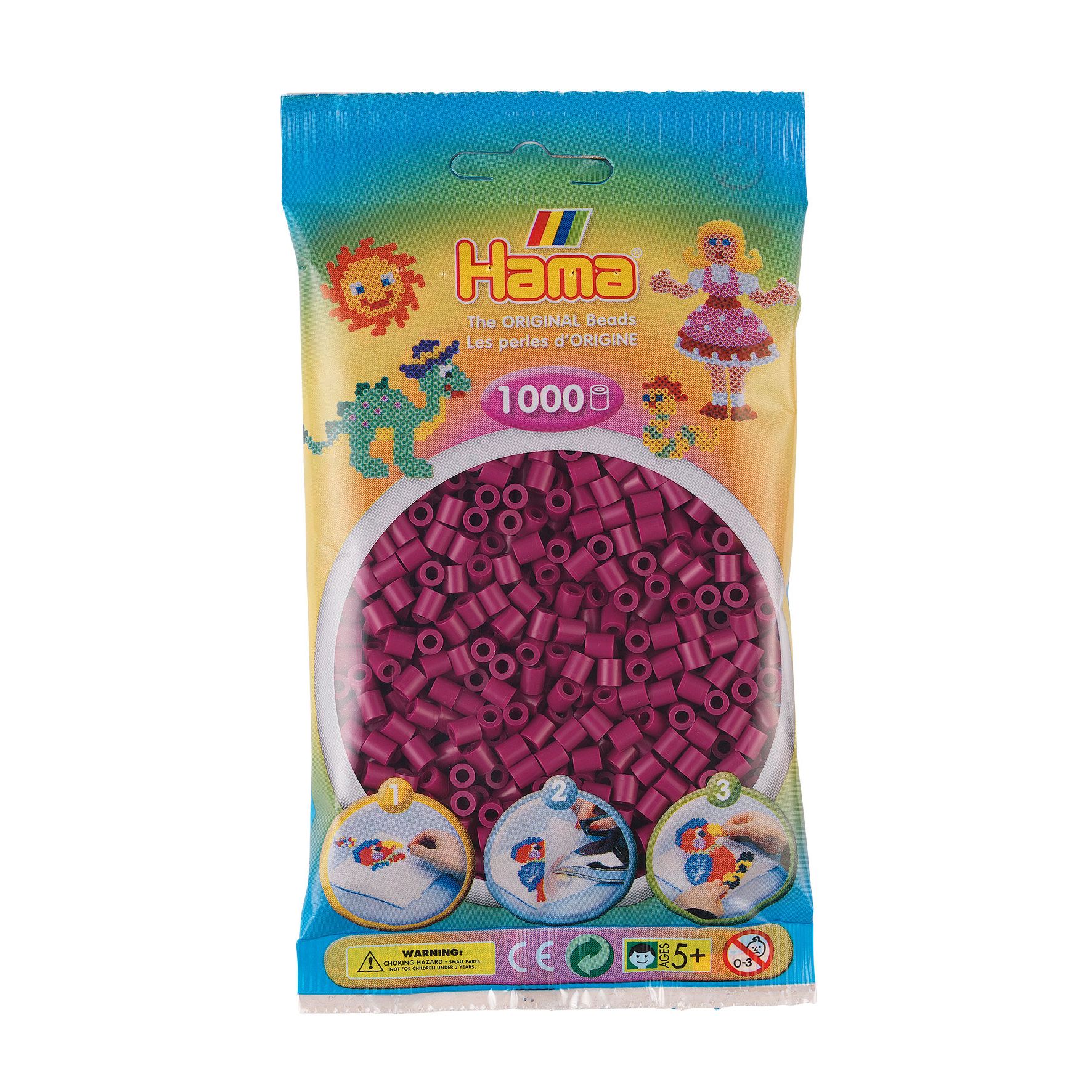 082. Hama sachet 1000 perles prune