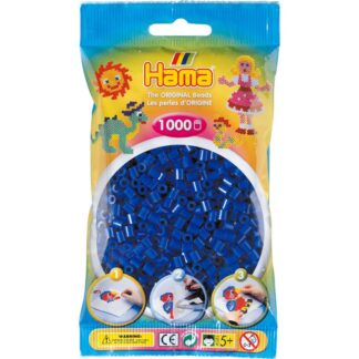 008. Hama sachet 1000 perles bleu foncé
