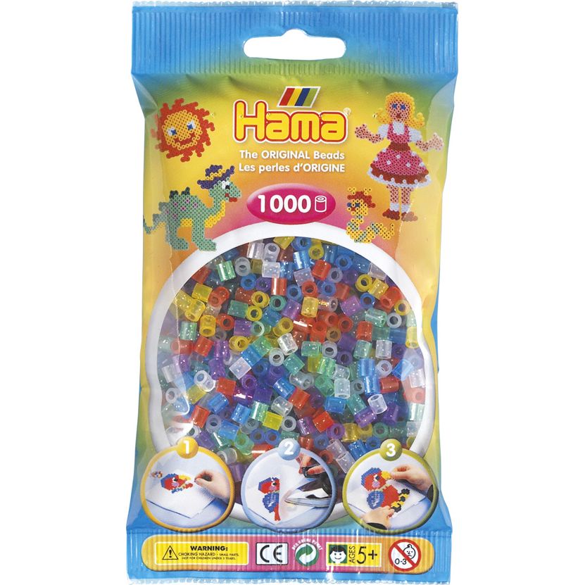 054 Hama sachet 1000 perles mix paillettes