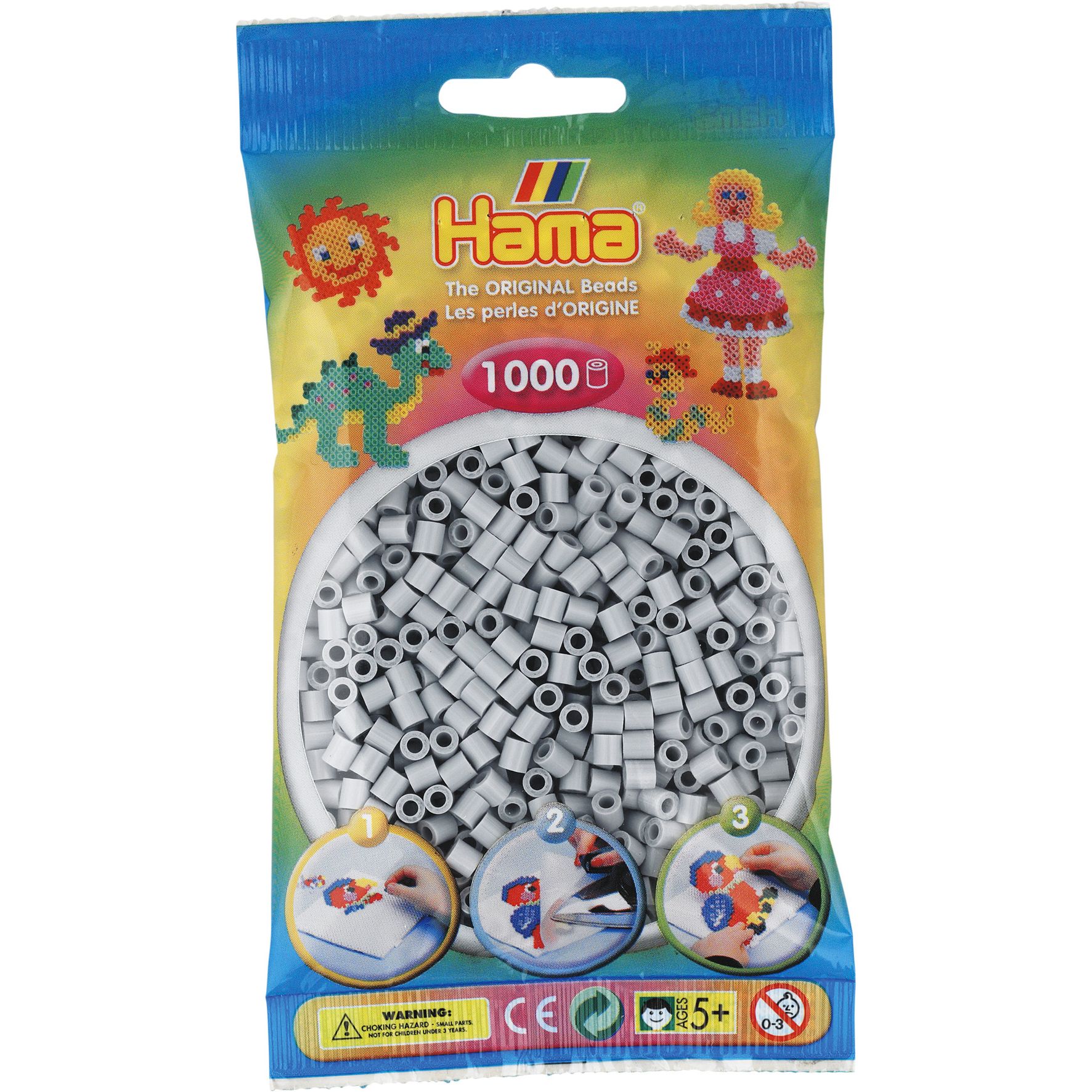 070 Hama sachet 1000 perles gris clair