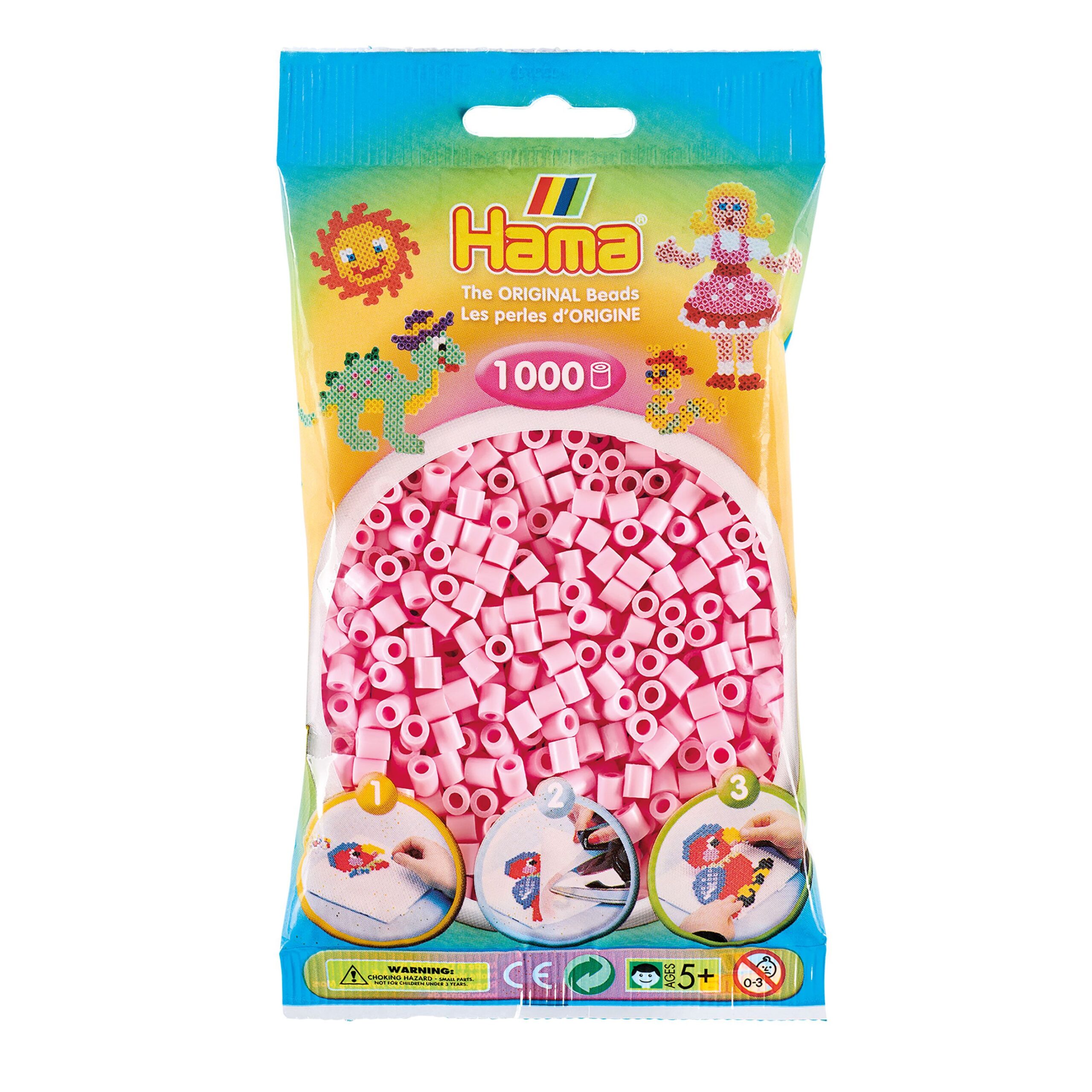 095 Hama sachet 1000 perles rose clair