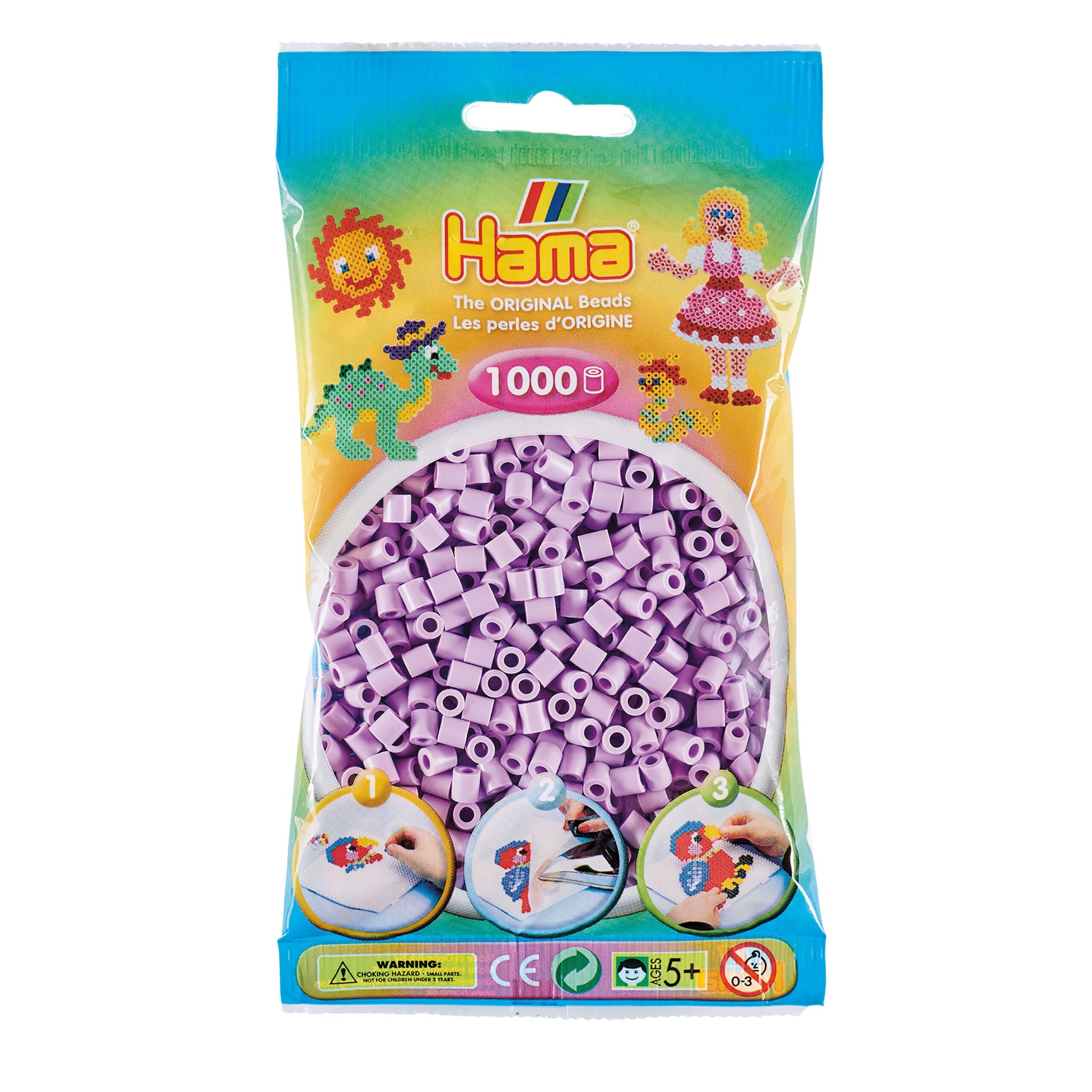 096 Hama sachet 1000 perles lilas pastel
