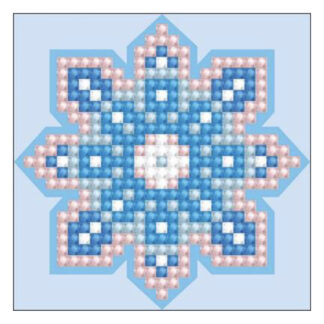 Kit broderie diamant: fleur bleue DDMT3