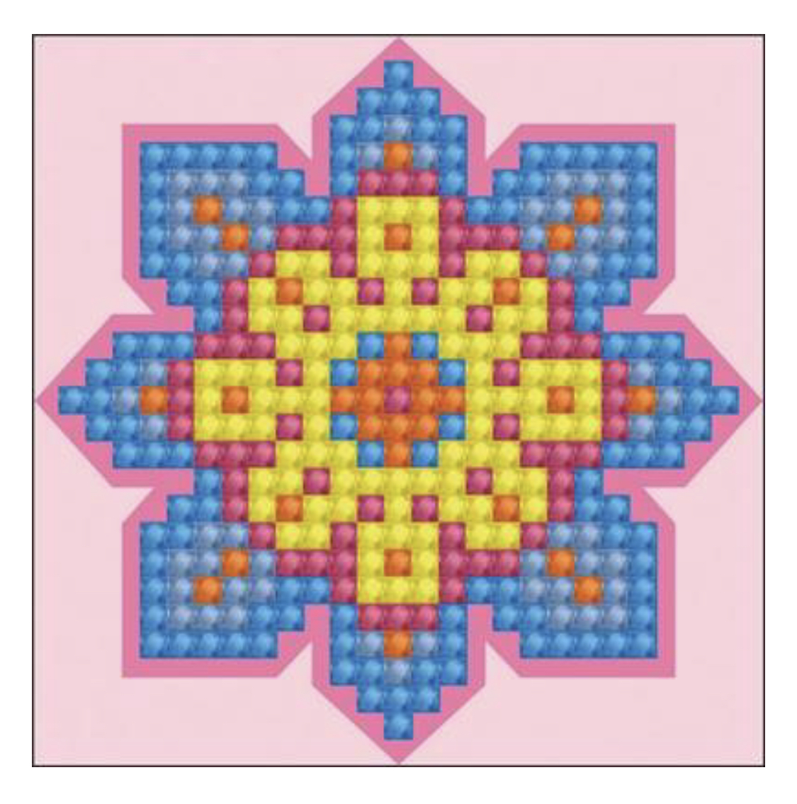Kit diamond painting fleur rose DDMT4