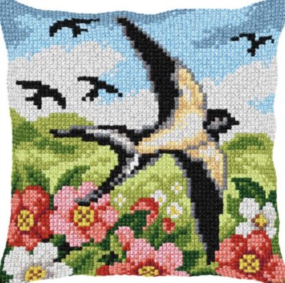 Coussin Hirondelles - Orchidea