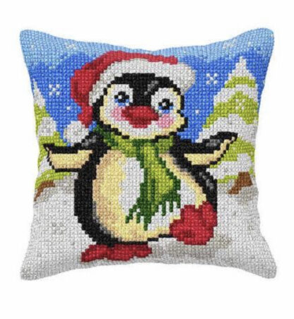 Coussin pingouin - Orchidea
