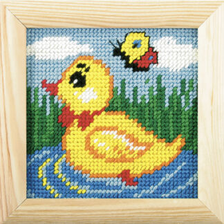 Canard et papillon avec cadre 1503