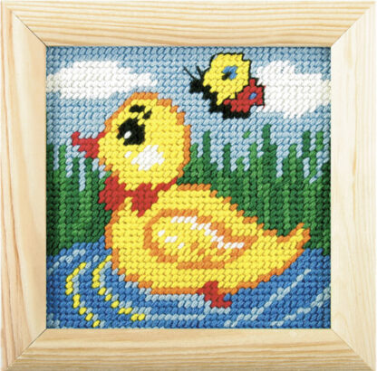 Canard et papillon avec cadre 1503