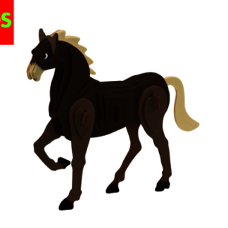 Cheval en bois