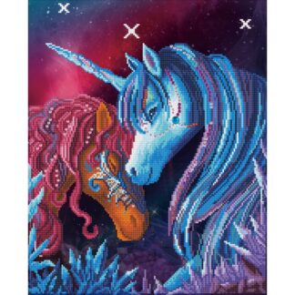 Kit broderie diamant: Licorne DD9060