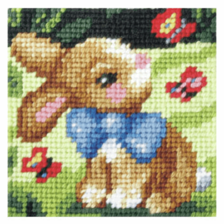 Bébé lapin et papillons - 9601