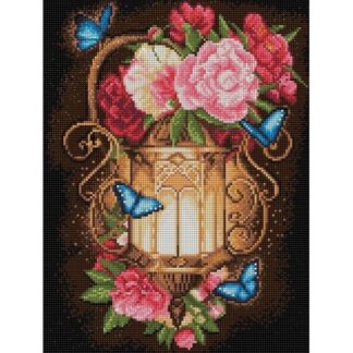 Lanterne aux papillons bleus AZ1720