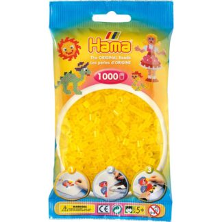 014. Hama sachet 1000 perles jaune transparent