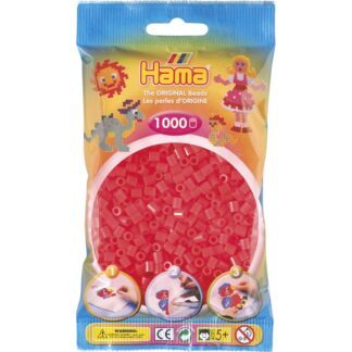 035. Hama sachet 1000 perles rouge néon