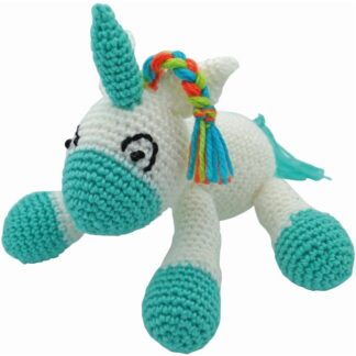 Kit Licorne turquoise au crochet
