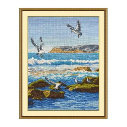 Mouettes sur les rochers - Oven 816