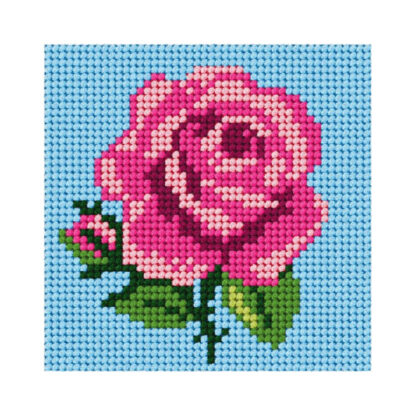 Broderie enfant: Rose - 6753