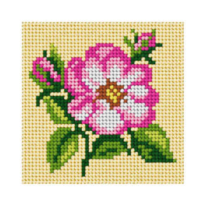 Broderie enfant Rose sauvage - 6748