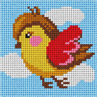 Broderie enfant oiseau - 6742