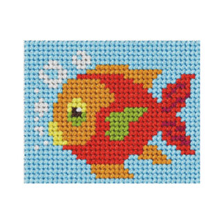 Broderie enfant: Poisson rouge - 9739