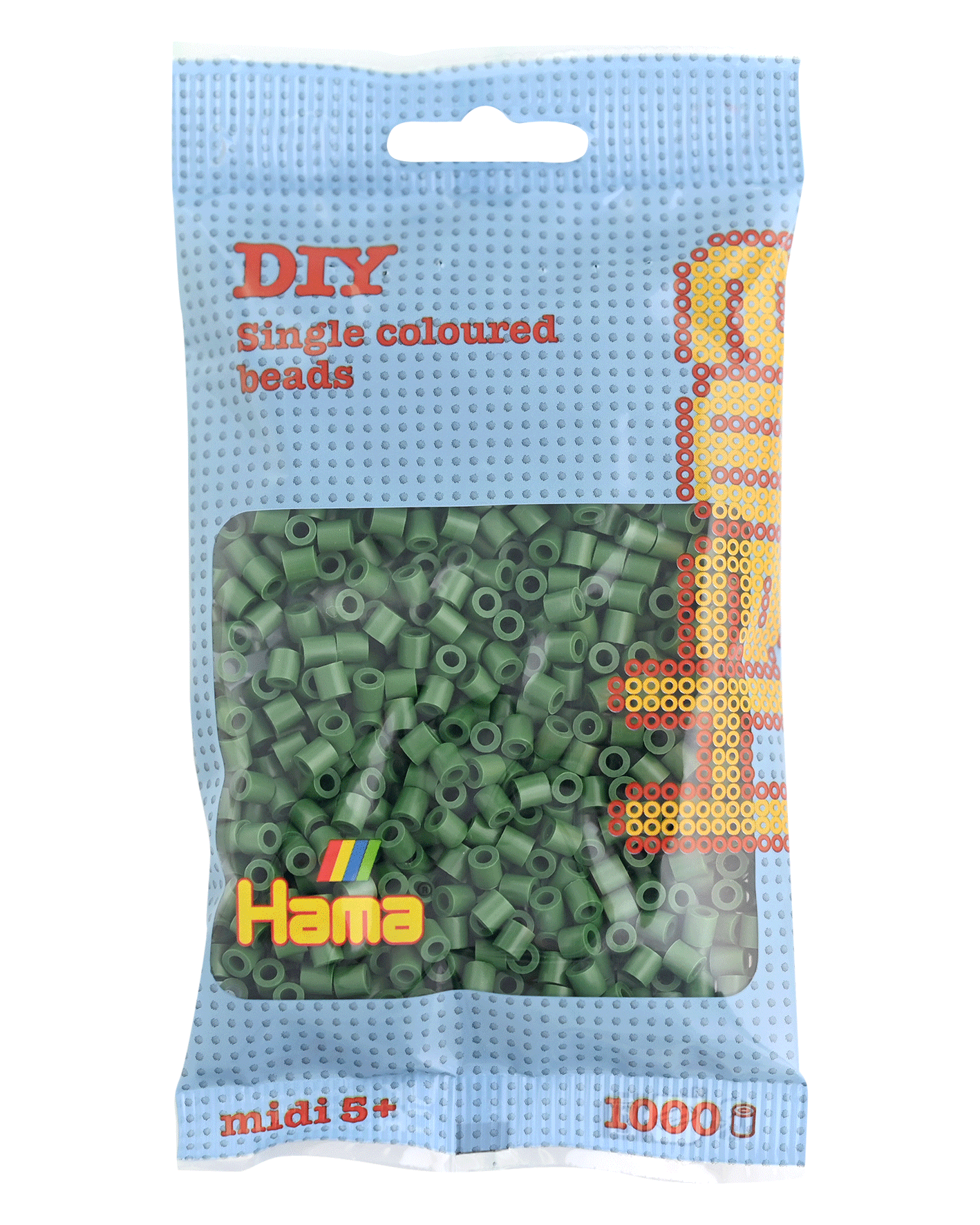 102. Hama sachet 1000 perles vert forêt