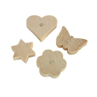 4 aimants en bois