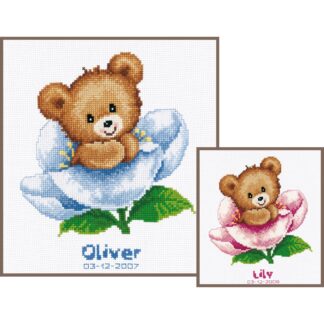 Fleur et ourson - Vervaco 11825