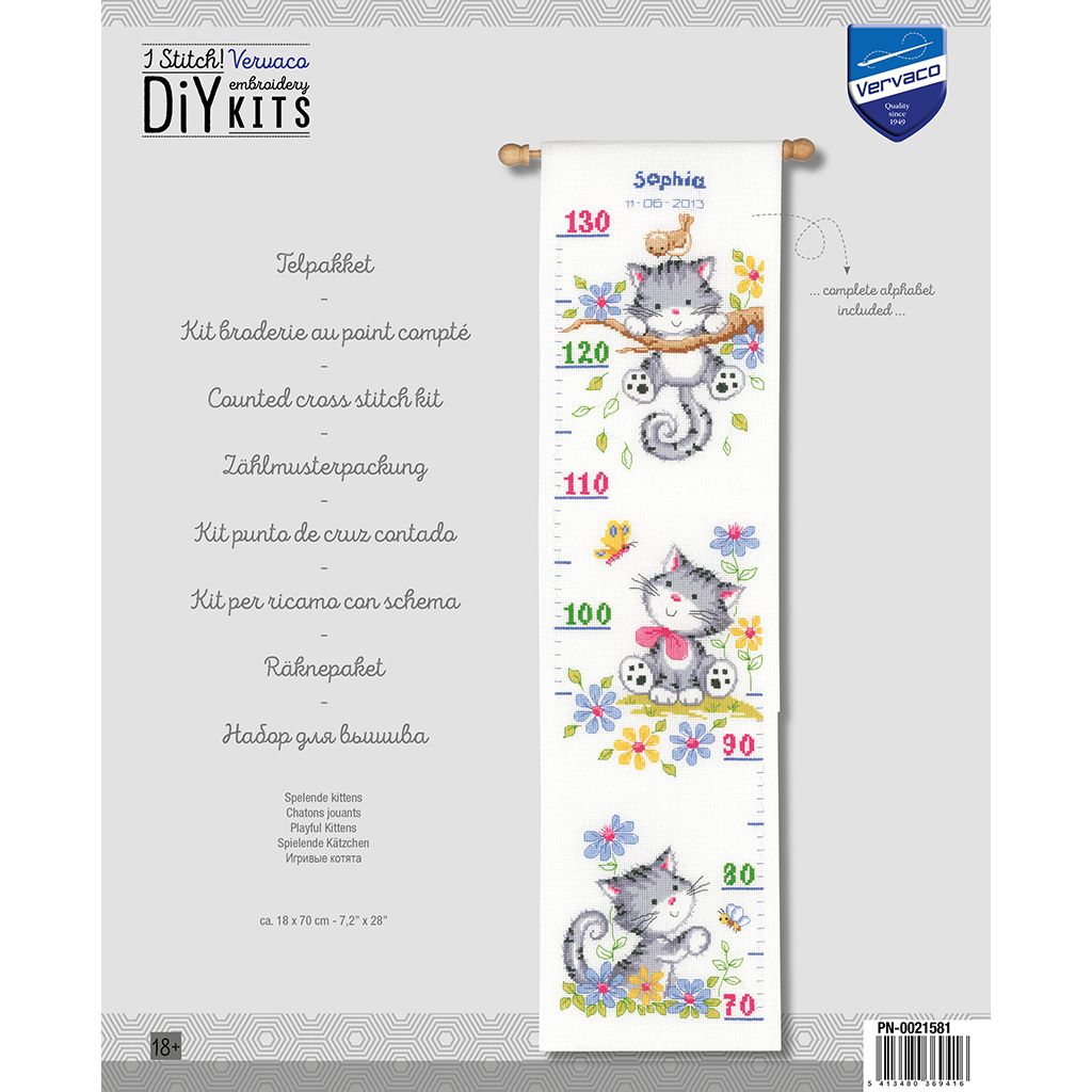 Toise chatons jouants - Vervaco 21581 – Image 3