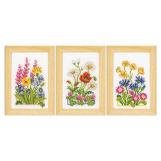 Lot de 3 fleurs - Vervaco 148506