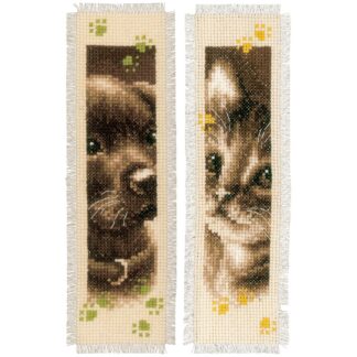 Marque-page chien et chat - Vervaco 155362