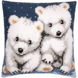 Coussin ours blancs - Vervaco 156484