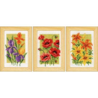 Lot de 3 fleurs d’été - Vervaco 164189